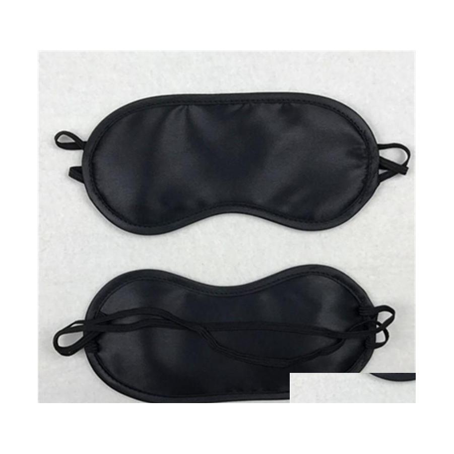 

Sleep Masks Black Eye Mask Shade Nap Er Blindfold For Slee Travel Soft Polyester Drop Delivery Health Beauty Vision Care Dhvnr