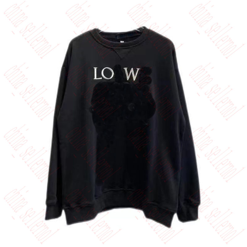 

Sweatshirt Men's sportswear Leisure sports round neck embroidered letter-printed pattern Classic men's and women's autumn and winter long sleeves, Black silver label