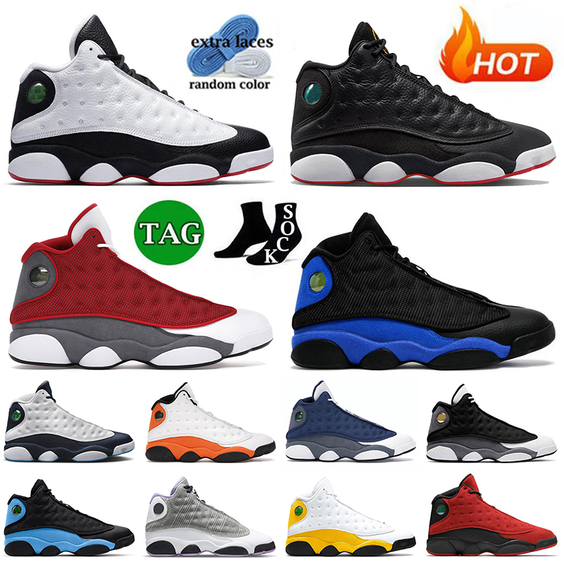 

2023 New Jumpman 13 Basketball Shoes 13s Playoff OG Sneakers He Got Game Red Flint Black Hyper Royal Obsidian Reverse Bred University Blue Mens Women Trainers Outdoor, D31 grey toe 40-47