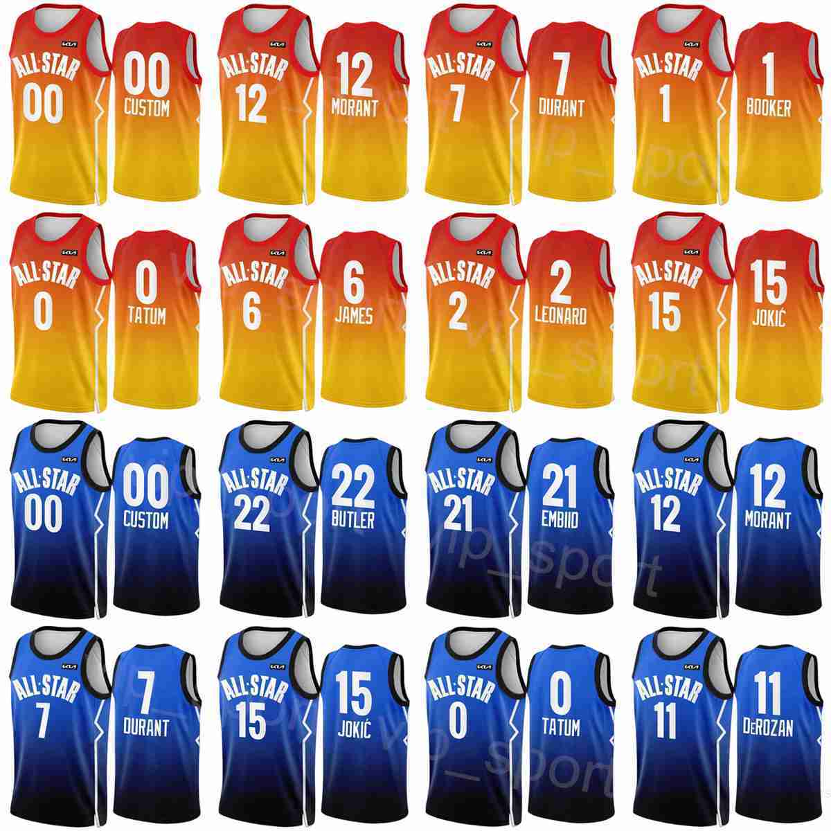 

Printed All-Star 2023 Basketball Jersey Stephen Curry 30 Luka Doncic 77 Ja Morant 12 Shai Gilgeous-Alexander 2 Klay Thompson 11 Russell Westbrook 0 Custom Name Number, Kids