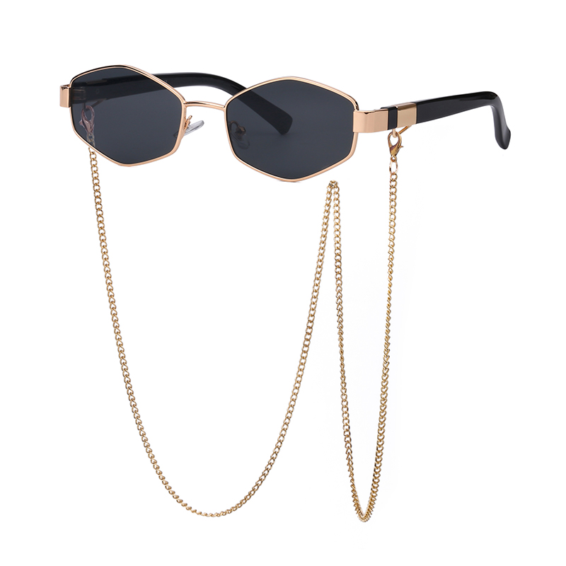

2023 Fashion Designer Sunglasses For Men Women Luxury Polarized Pilot Sun Glasses With Chain UV400 Eyewear PC Frame Polaroid Lens 7506