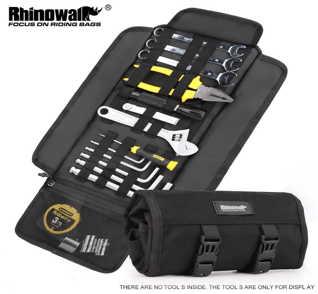 

Panniers Bags Rhinowalk Motorcycle Tool Roll Portable Motor Saddlebags Side Storage Pouch Outdoor Travel Repair Working 2211281692882, Mt103-black