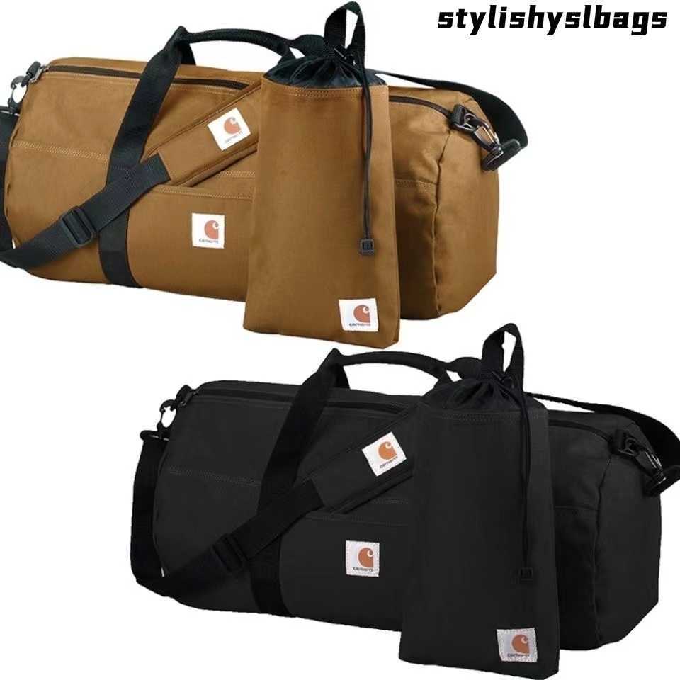 

Messenger Bags Car-hart Large Travel Bag Fashion Casual Big Sport Bags Designer Fitness Bag Hip Hop Handbag for Men and Women Shoulder HandBags 011723H, Black