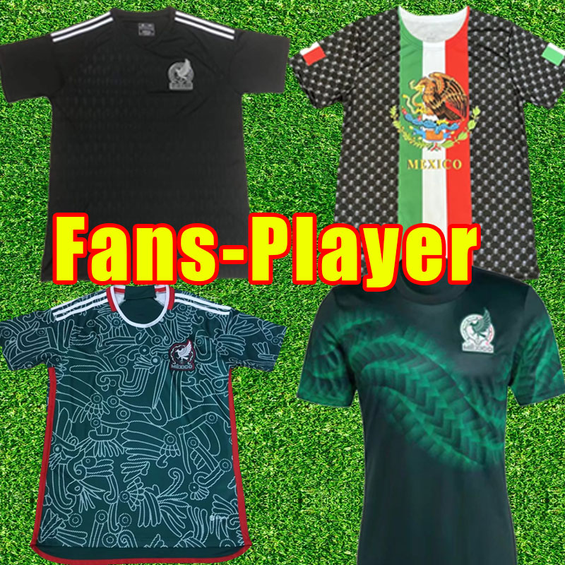 

World 2022 Cup Mexico soccer jerseyS 22 23 CHICHARITO LOZANO DOS SANTOS football shirt women Men Fans player Version goalkeeper training set