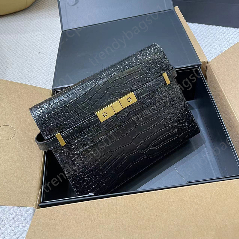 

Designer handbags womens bags luxury makeup bag Genuine Leathers sac wallet handbag purses designer woman handbags crossbody bags, Black