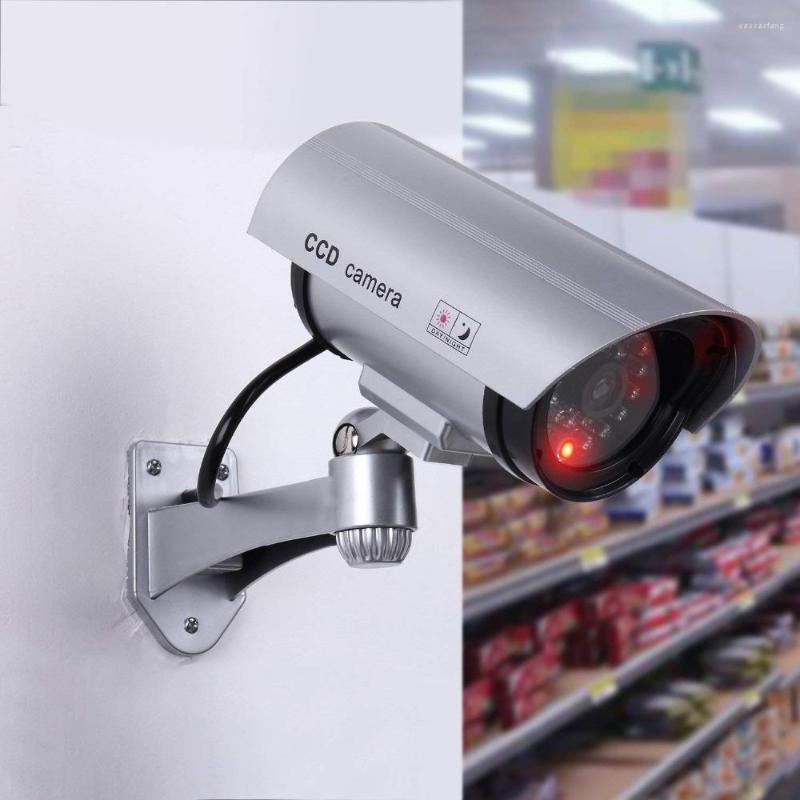 

Fake Camera Waterproof Surveillance CCTV Security With Flashing LED Red