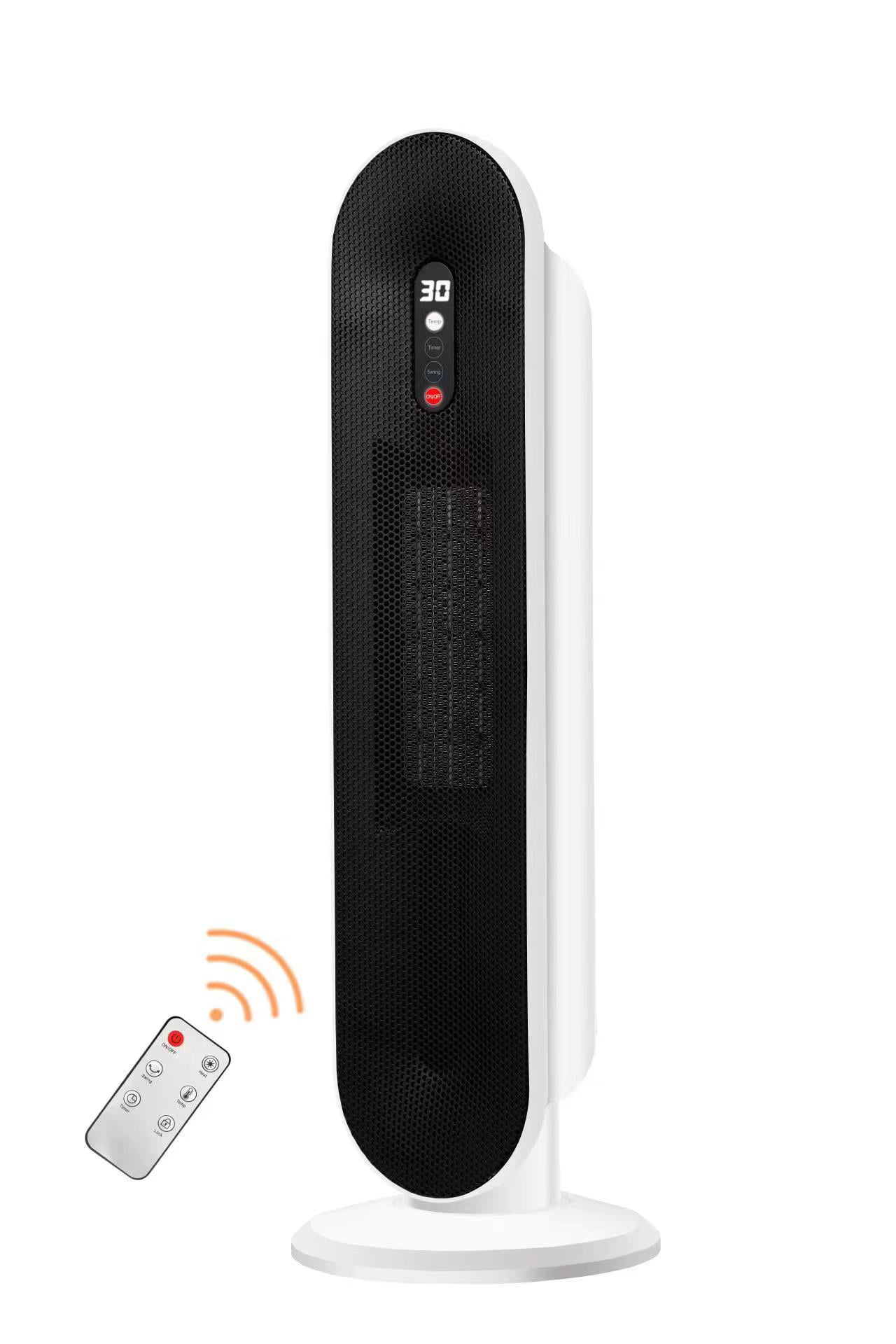 GIVIMO 1500W Electric Oscillating Ceramic Tower Space Heater White-image-837501814