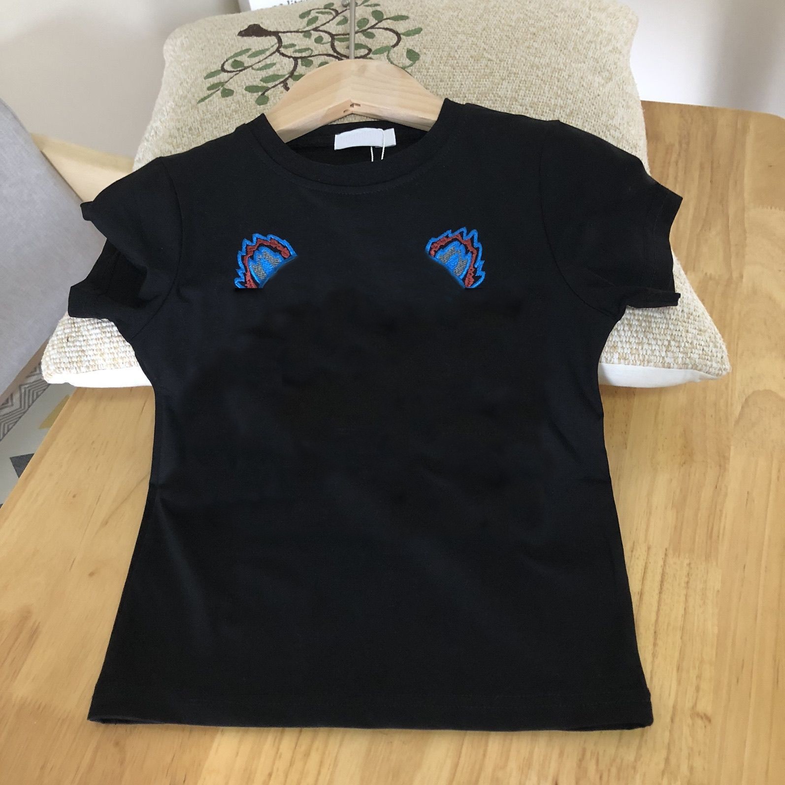 

Kids Clothes Tiger head embroidery T Shirts Letters Clothing Summer Girls T-shirts Fashion Cute Tops Casual Children Toddlers tshirts Boys Baby Patterns Style Tees