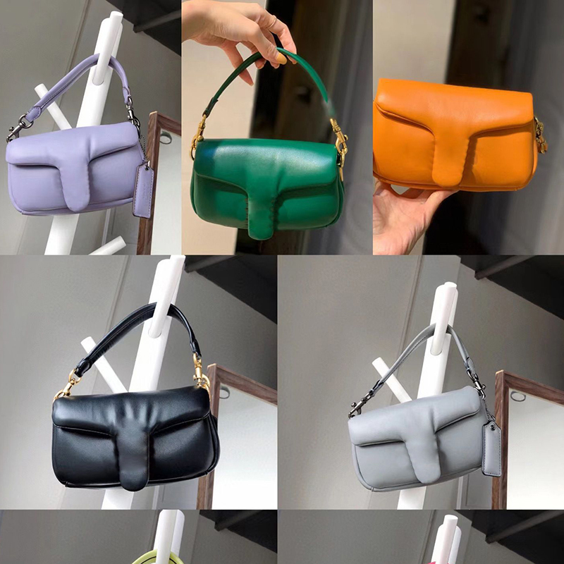 

C3880 C0772 tote designer bag Handbags crossbody womens card holder fashion pink yellow Green red handbag Tabby 26 mini pillow bag woman totes package, Orange