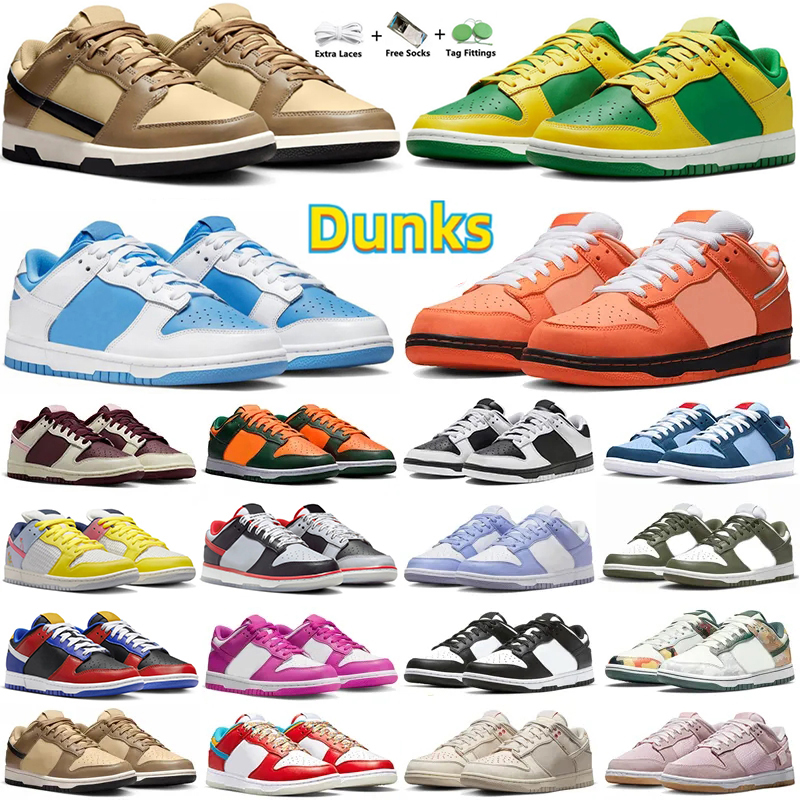 

2023 panda low-top casual shoes Reverer UNC Valentines Day SE Seoul Orange Lobster Fruitr Pebbles Panda Pigeon outdoor dunks sports shoes for men and women, Color 17