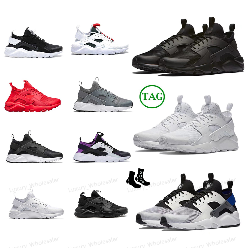 

Designer running shoes Huarache sports Sneakers ultra men women Black Triple White gold red gray, #1
