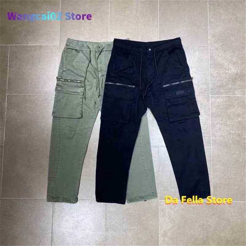 

Men' Pants KITH Pants Men Women High Quality KITH Eldridge Cargo Pants Classic Box broidery Trousers Pockets 011723H