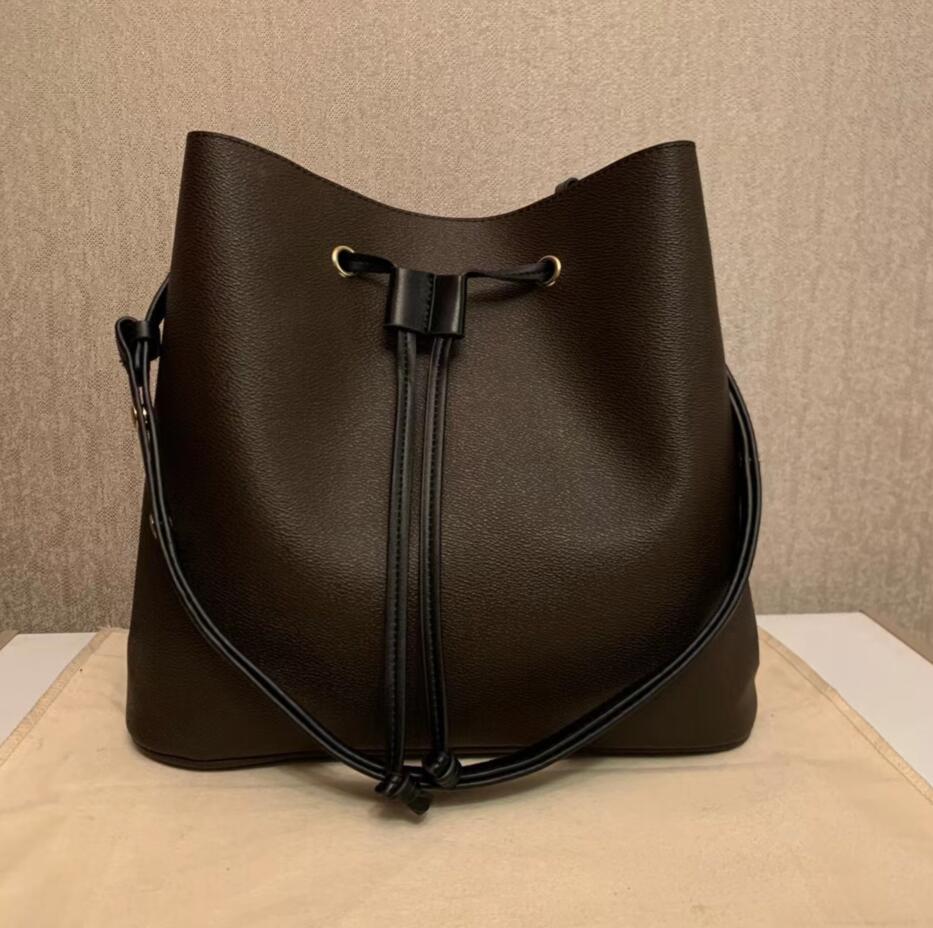 

Designer Bucket Bag neonoe Leather Shoulder lady Bags Fashion Handbags Purses crossbody Women Classic women neo noe, Red