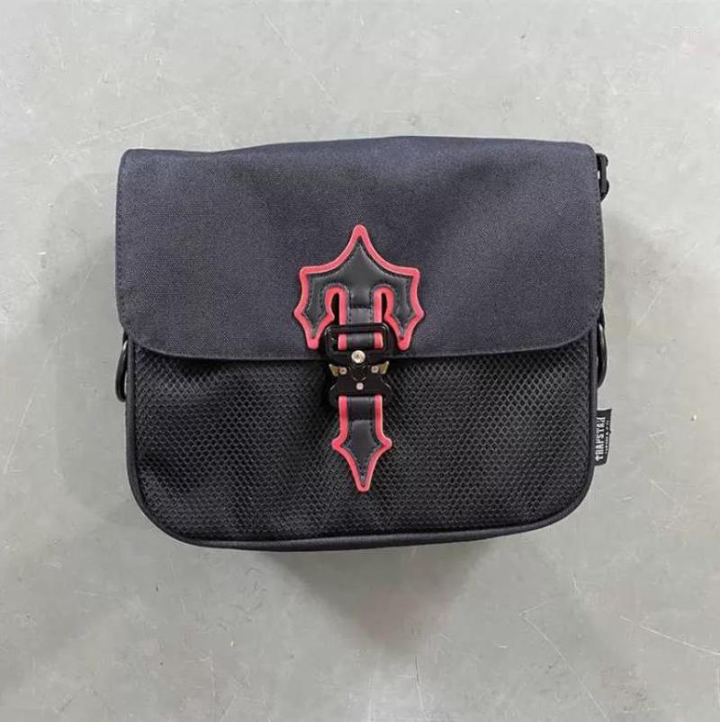 

Shoulder Bags Trapstar London Women Men Zipper Casual Outdoor Oxford Cloth Hip Hop Fashion Harajuku College Style Messenger Bag, 25-20-8cm