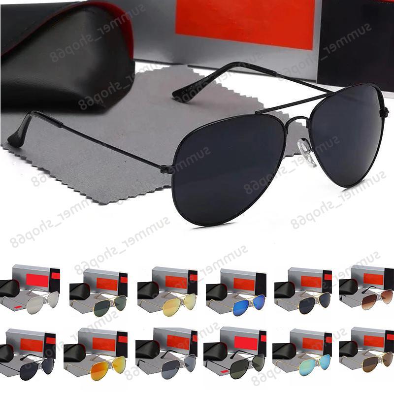 wholesale luxury Fashion Ray Designer Men Women For Sunglasses Classic Pilot Protection Outdoor Band Driving Beach Sun Glasses UV400 Wi Wgrg