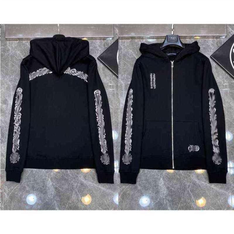 3A Classic Mens Zipper Ch Hoodies Designer Horseshoe Sanskrit Cross Print Pullover Heart Hooded Sweatshirts Sweater Luxury Woman Jackts Ewlt-image-837666240