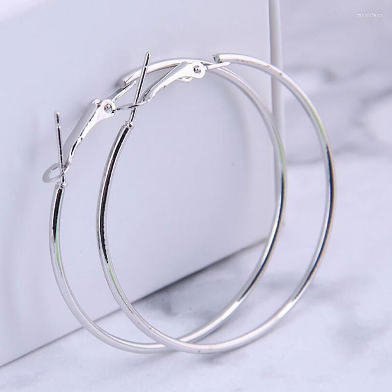 

Hoop Earrings Fashion Metal Big Earring For Women Hiphop Rock Alloy Classic Cool Circle Ear Jewelry Femme Boucle D'oreille Accessorie