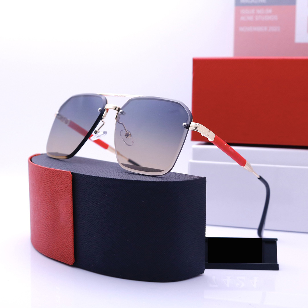 

2023 mens designer sunglasses for women fashion luxury sunglass square glasses triangle polarized sunglass gafas de sol mujer outdoor eyewear with box and case