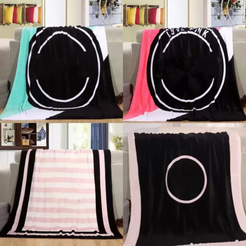 

Black Pink Colors Blanket Soft Coral Velvet Beach Towel Blankets Air Conditioning Rugs Comfortable Carpet FY7653 ss0118