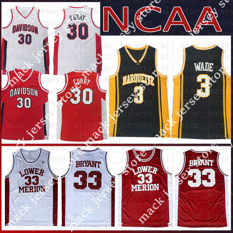 

NCAA men Stephen Davidson 30 Wildcats Curry College Basketball Jersey Marquette Golden Eagles Dwyane 3 Wade College University, Top sale ncaa (daxue)