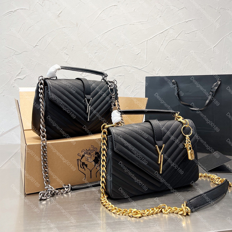 

COLLEGE MEDIUM CHAIN BAG Shoulder Bag Handbag women QUILTED LEATHER Luxury Designer Crossbody bags