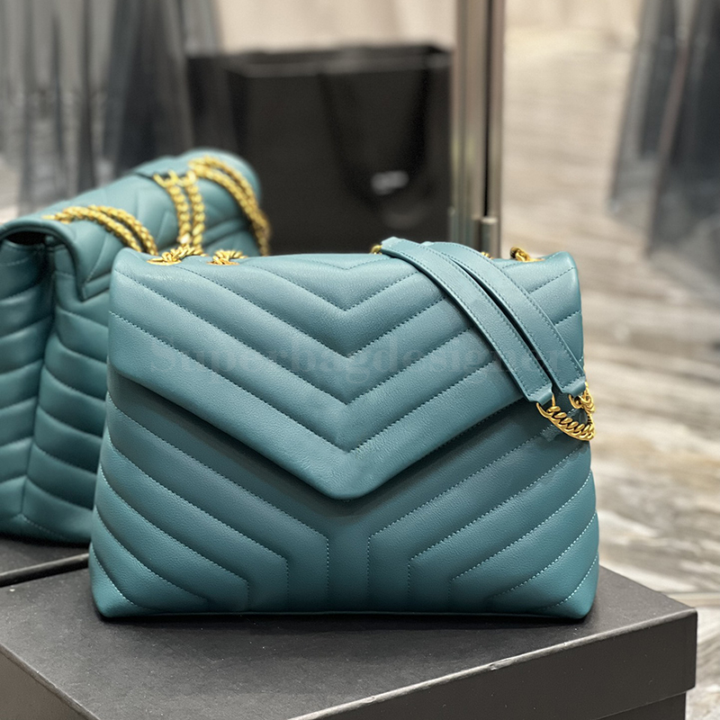 

9A Quality LOULOU puff Designer Bag Large Shoulder chains crossbody clutch bags purses Genuine lambskin Leather Grosgrain Lining Message handbags wallet, Carton