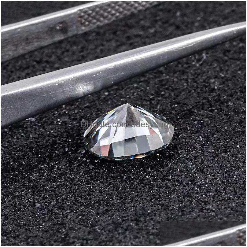 other certificated light gray color oval cut moissanite loose stone diamond test pass gra lab gemstone for diy jewelry ringother