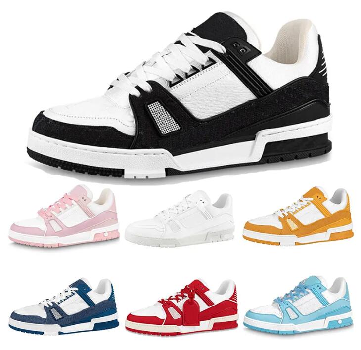 

Designer Trainer Sneaker Virgil Casual Shoes 2022 Calfskin Leather Abloh Black White Green Red Blue Leather Overlays Platform Low outdoors Sneakers Size 36-45, Please contact us