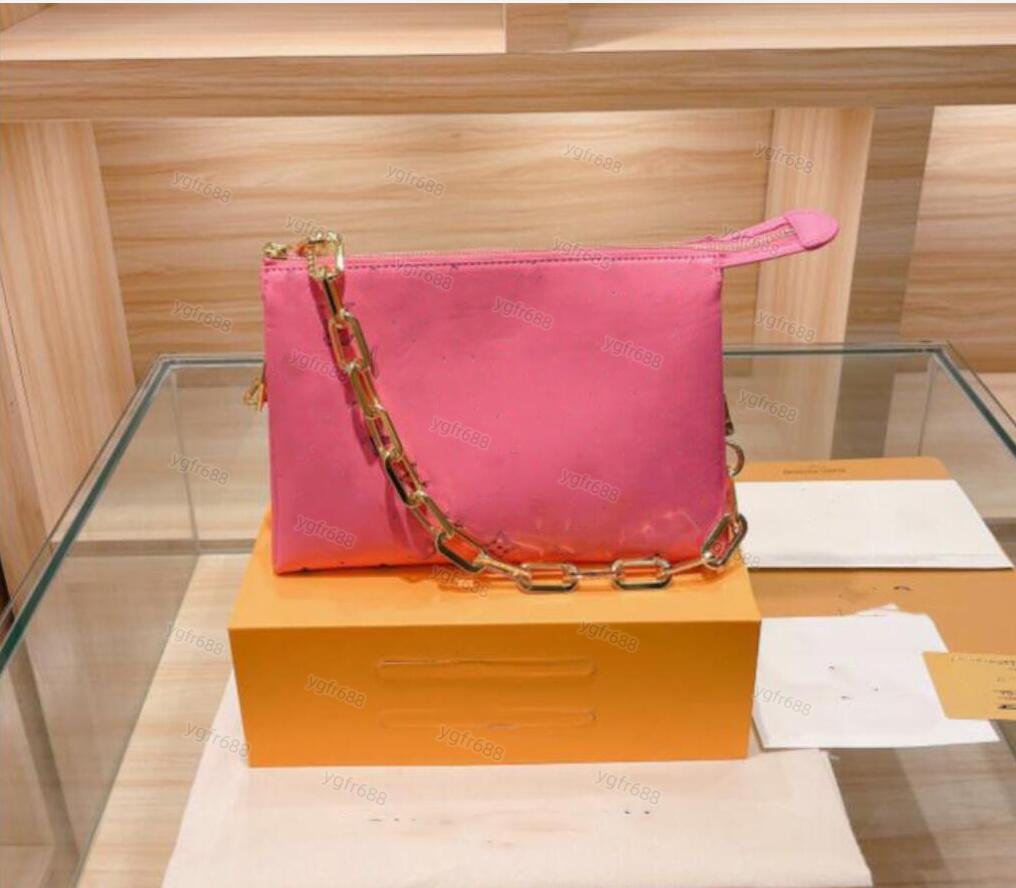 

COUSSIN Women Crossbody Shoulder Bags Genuine leather Wallet Camera Cases card pockets lady tote Pocket purse With box, Pink