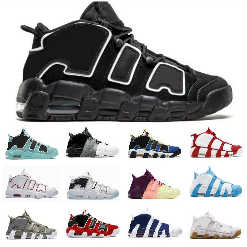 2023 Air More Uptempos 96 Chaussures de basket-ball Max Black Royal Action Grat