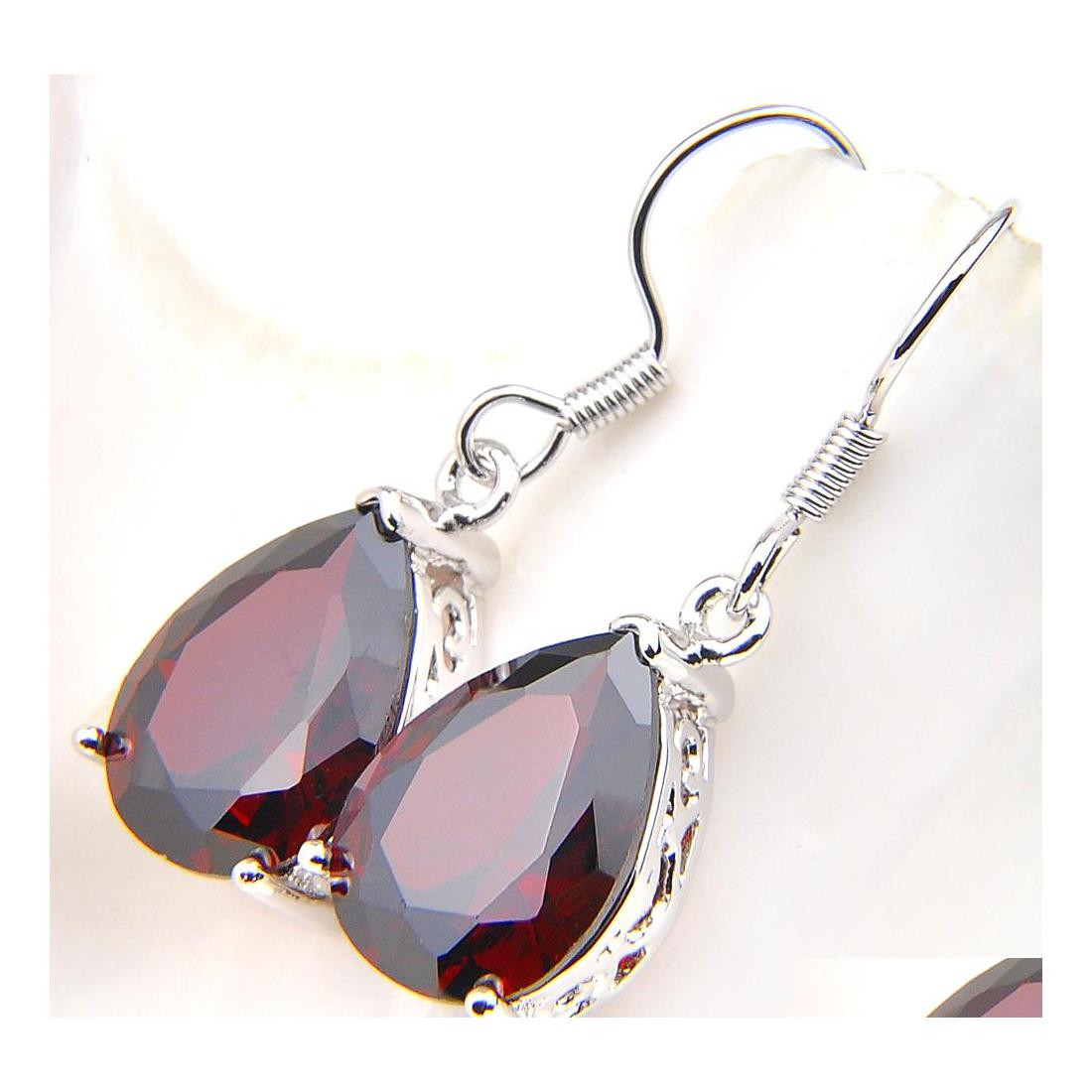 

Dangle Chandelier Big Promotion Luckyshine Handmade Rec Brazil Citrine Gemstone 925 Sterling Sier For Women Drop Earrings Wedding Dhmbe