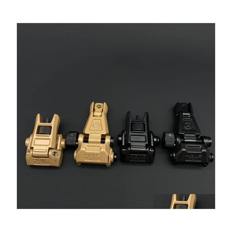

Tactical Accessories Metal Mbus Pro Up Front Rear Sight Set For M4 Ar15 20Mm Picatinny Ris /Ras Rail Hunting Drop Delivery Sports Out Dh719