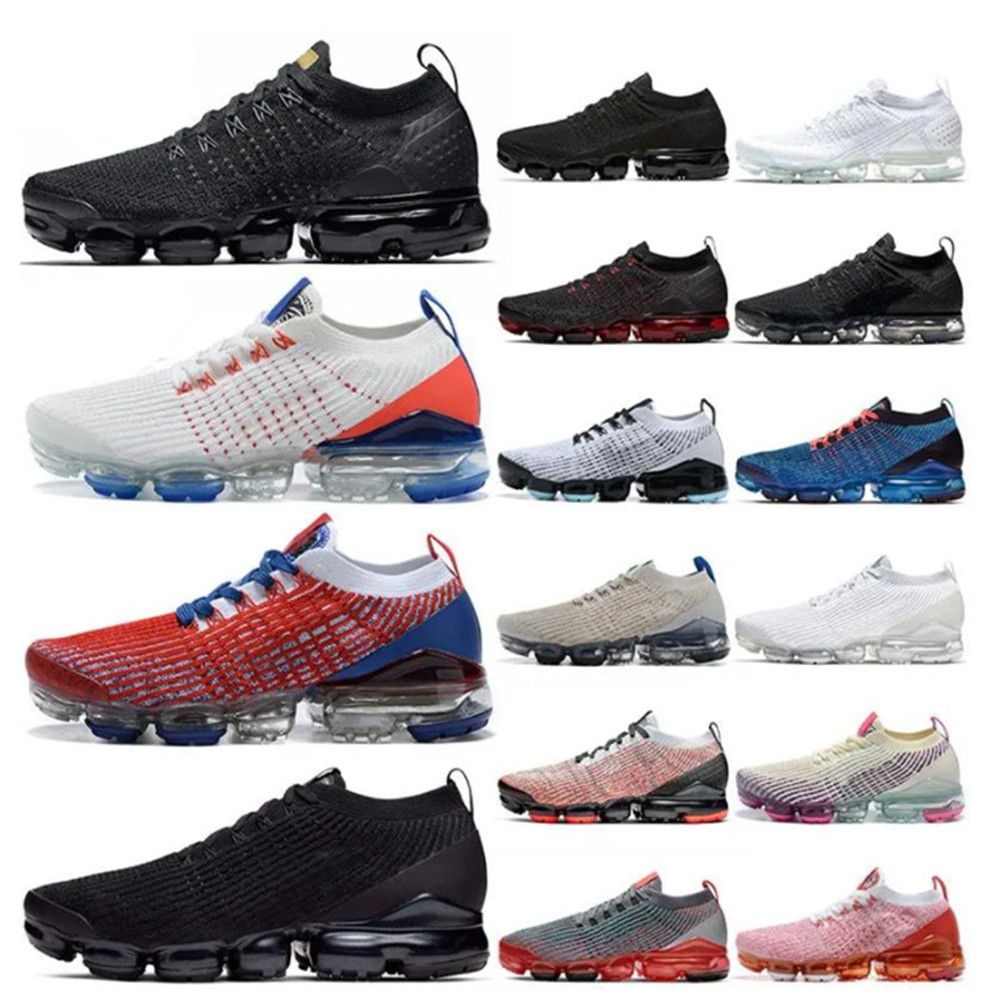 

2023 Designer Fly knit 3.0 Running shoes 2.0 For Mens Womens Triple Black White Fashion Air cushion Trainers Zapatos Outdoor Sneakers Walking size 5.5-11, 41