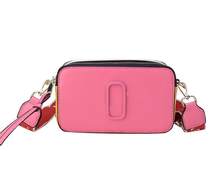 

624s Wallets Wallets Marc Designer Bag Women Camera Bag M Wide Shoulders Strap J Fashion Color Matching Camera Single Shoulder R230119, Blue