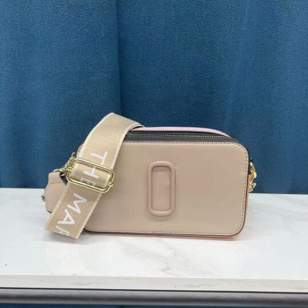 

Designer Fashion bag Handbag Famous totes Marc Snapshot Camera Small Crossbody purse Women Shoulder Bags Messenger cross body R230120, White