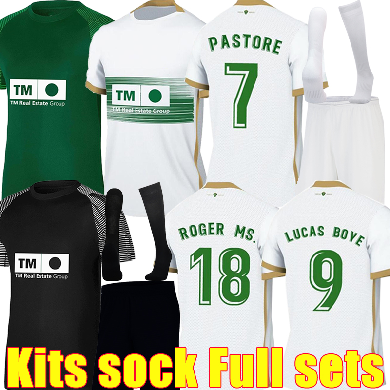 

22/23 Elche CF soccer jerseys 100th Raul Guti Lucas Boye Ivan Marcon Benedetto Pastore football shirt 2023 camisetas de futbol Pere Milla Men Kids Kits sock sets, 22-23 third