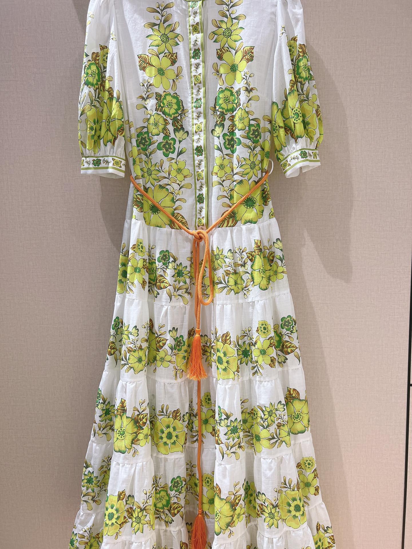 Casual Dresses Spring and summer 2023 new palace fashion flower dress