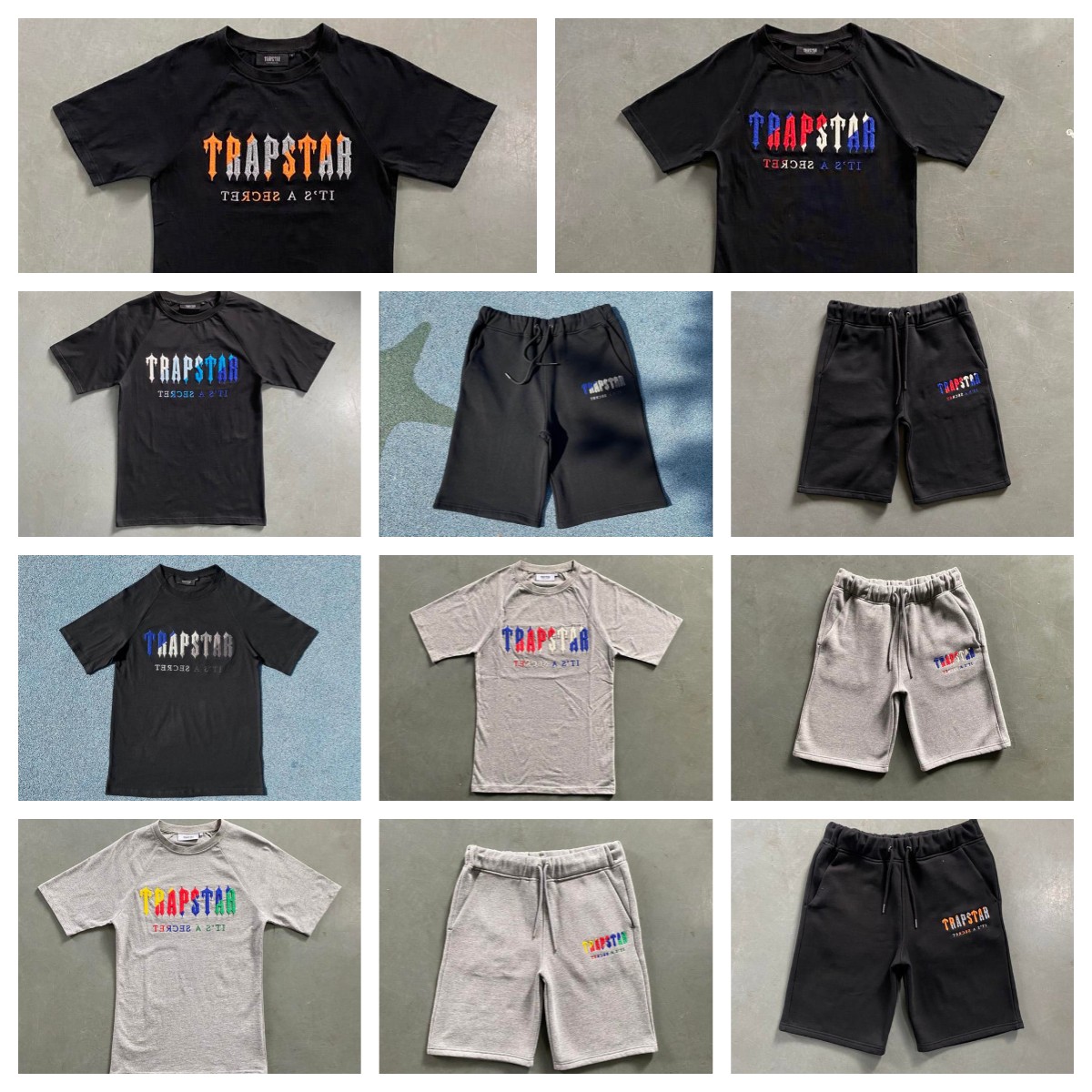 

2023 Summer mens t shirts Trapstar Designers classic Men tshirt Round Neck Loose tops pants Letter Cotton t shirts Breathable Embroidery, 888