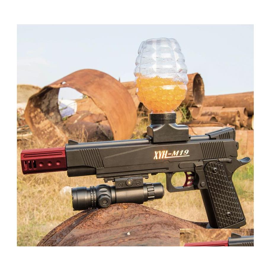 

Gun Toys M1911 Electric Highspeed Crystal Bomb Water Ball Toy Fire Pistol Blaster For Adts Boys Cs Go Outdoor Game Drop Delivery Gift Dhyib