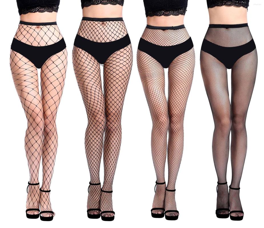 

Women Socks Sexy Mesh Stocking Transparent Slim Fishnet Pantyhose Party Net Holes Black Tights Small/Middle/Middle Large/Big, White with small
