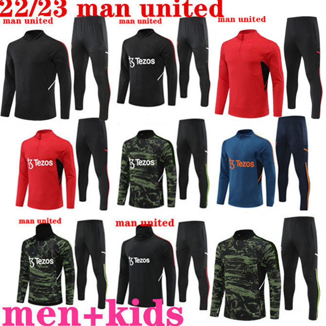 

2022 2023 soccer tracksuit 22 23 soccer jersey Men kids football training suit tracksuits survetement foot chandal jogging kits sets RASHFORD sports wear, 07