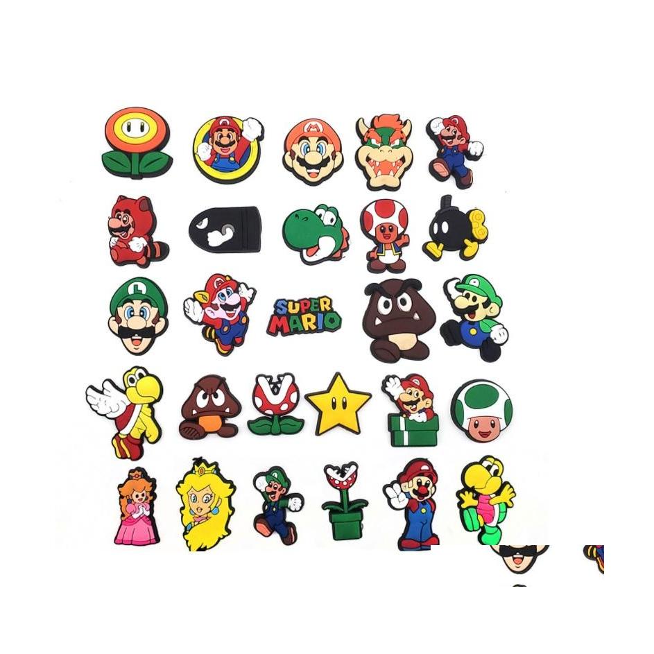 

Shoe Parts Accessories Sellling Pvc Charms Shoes Clog Jibz Fit Wristband Croc Buttons Decorations Girls Boys Gift Drop Delivery Dhlw7