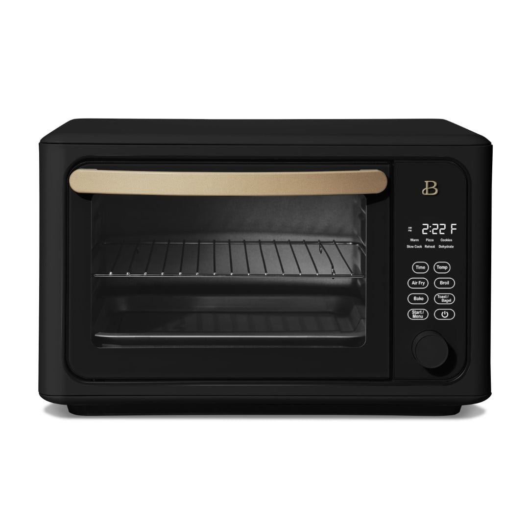 

Beautiful 6 Slice Touchscreen Air Fryer Toaster Oven Black Sesame by Drew Barrymore