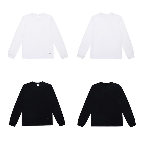 

23SS COTTON LONG SLEEVE TEE Men Women Cotton Top Tees Fashion Summer, White