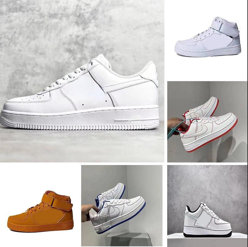 

top quality Casual Shoes Force 1 07 Running Sneakers Classic Design Low Top Men Women Outdoor Walking Shoe, Color 4