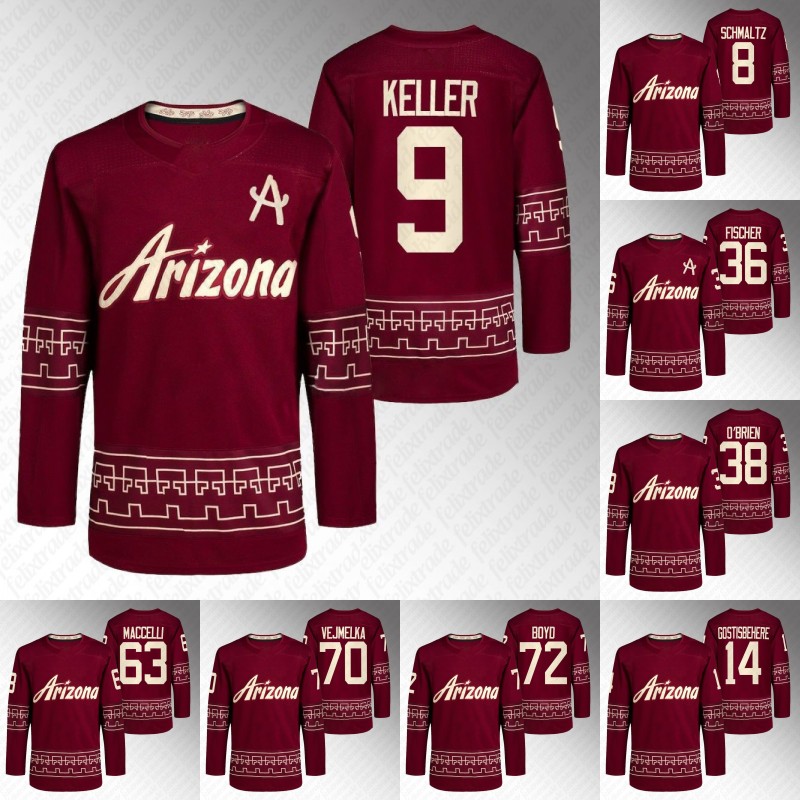 

Arizona 2023 Coyotes New Desert Nights jersey Clayton Keller Dylan Guenther Lawson Crouse Travis Boyd Phil Kessel Shane Doan Nick Schmaltz Jakob Chychrun, 22 jack mcbain