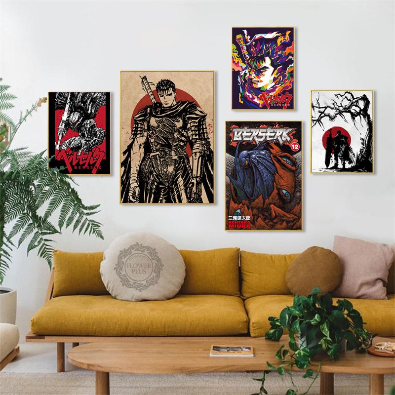 

Paintings Berserk Japan Anime Poster Wall Art Canvas Painting Posters And Prints Picture Room Decorative Home Decor