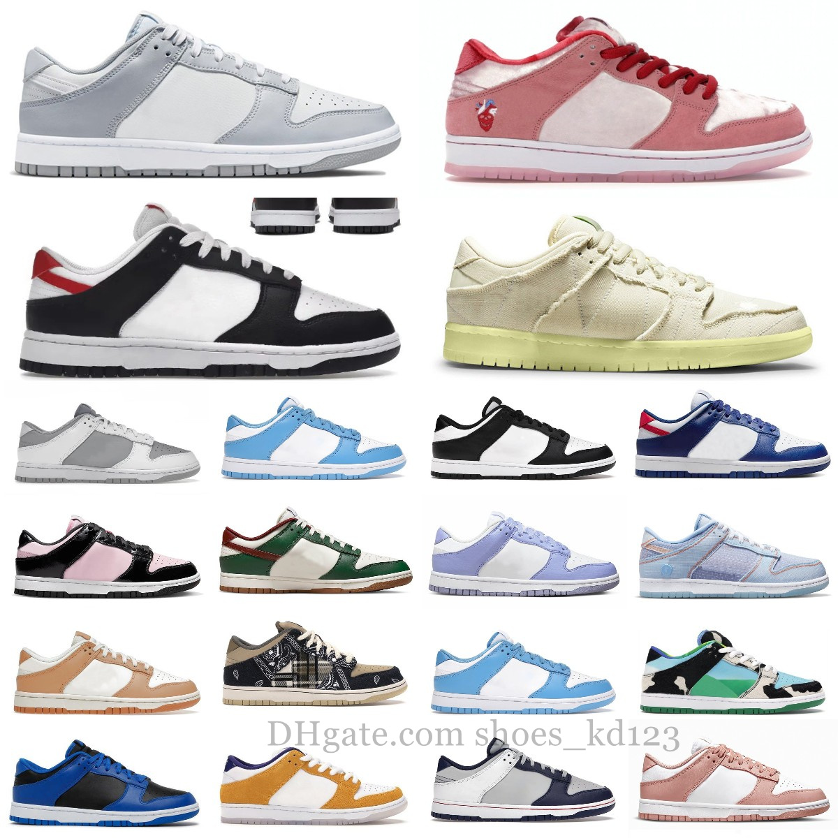 

Designer sb low Men Women running Shoes Union Black Chunky Smoke Grey Red Panda Black White dunksb dunks Paisley Pack Rose Whisper Triple pink sports Trainer sneakers, Please contact us for more colors