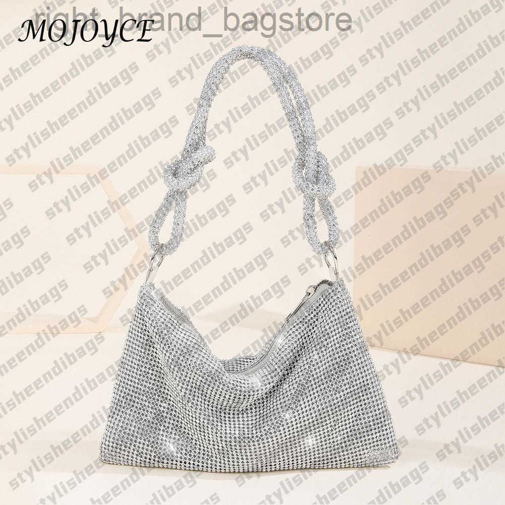 

Cross Body Handle Rhinestones Evening Clutch Bag Silver Shiny Dinner Party Wedding Purses Handbag Luxury Designer Underarm Shoulder Bag Hot 0121/23, Gold