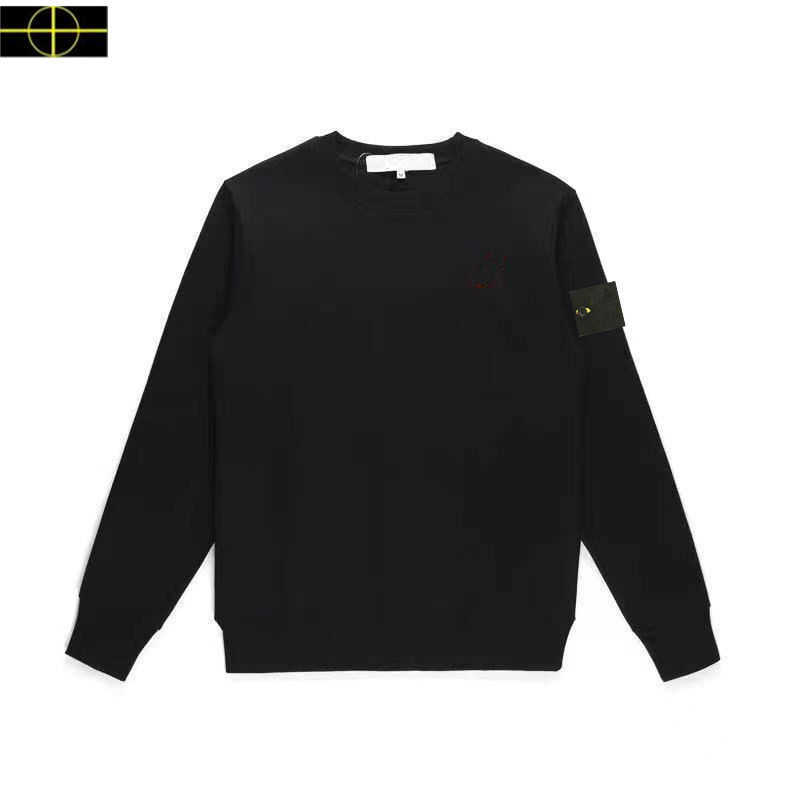 

plus size stone coat Men's island Sweatshirt brand Casual Pullover Fall new Black Hoodie Women's Long Sleeve is land Sweater Compass Logo Top